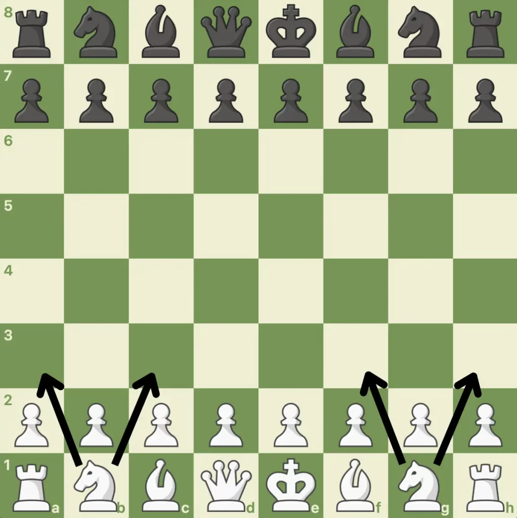 Knights Can Jump Over Other Chess Pieces
